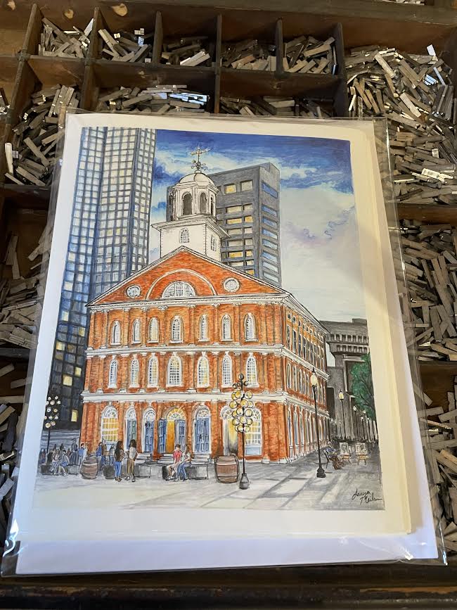 Fanueil Hall Watercolor Print