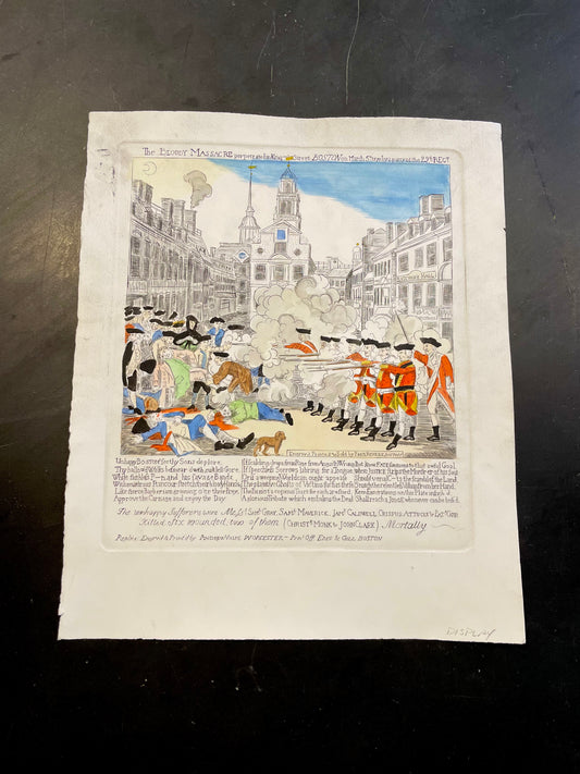 Boston Massacre Engraving - 250th Commemorative