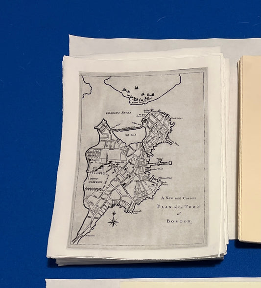 Shop Print 1775 Map of Boston
